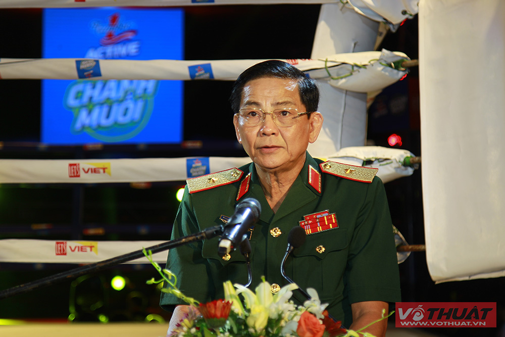 Thiếu tướng Võ Văn Cổ phát biểu bế mạc giải.