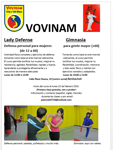 Vovinam – Defence and Gymnastics, Benitachell, Spain